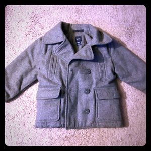 Gap Boys 2T Gray peacoat